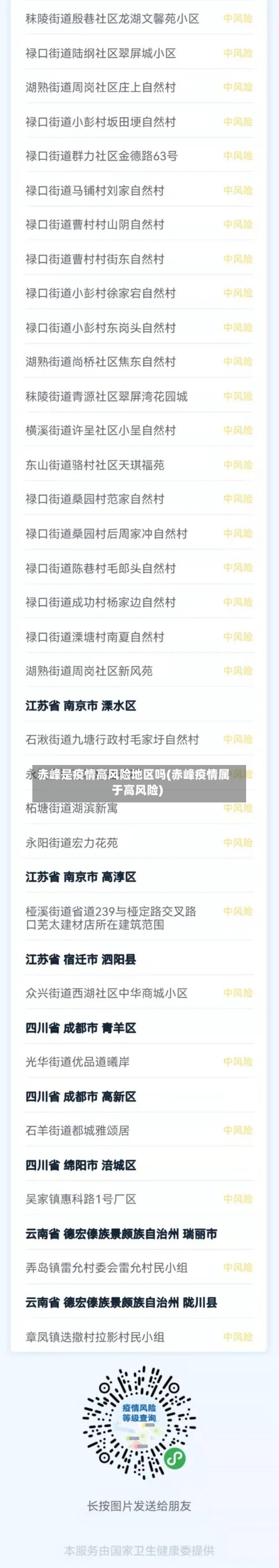 赤峰是疫情高风险地区吗(赤峰疫情属于高风险)