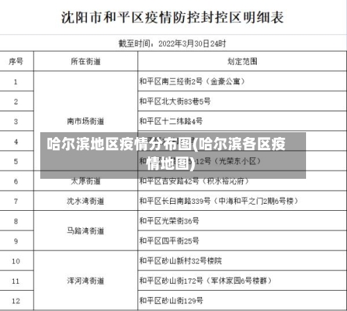 哈尔滨地区疫情分布图(哈尔滨各区疫情地图)