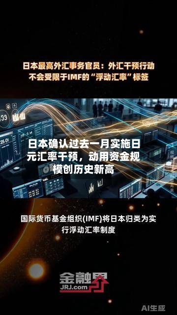 日本确认过去一月实施日元汇率干预，动用资金规模创历史新高